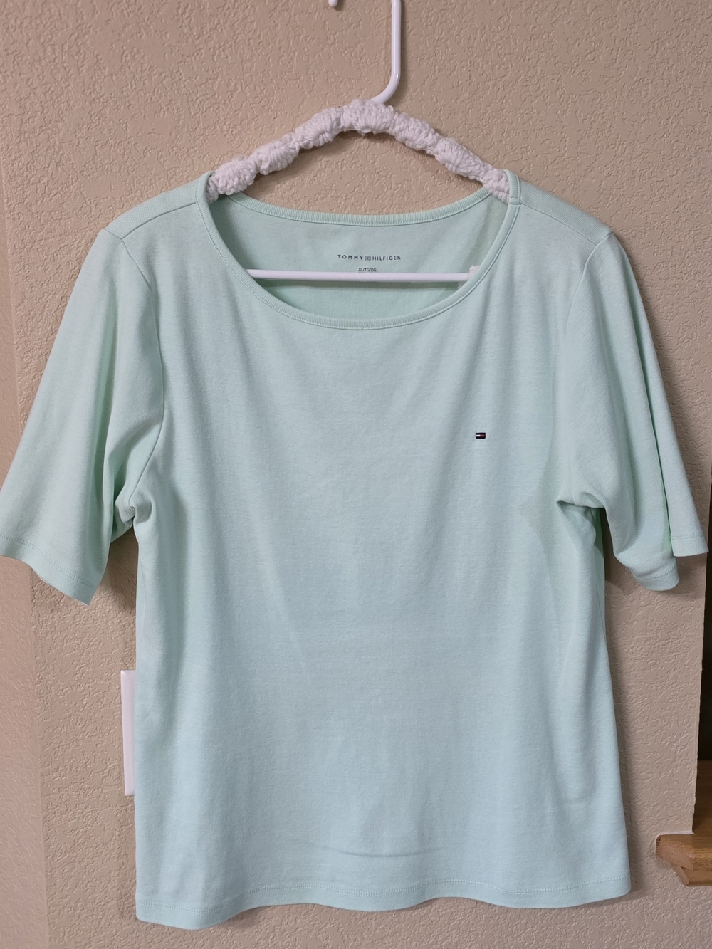 Tommy Hilfiger Light Mint Short Sleeve Crewneck Tee